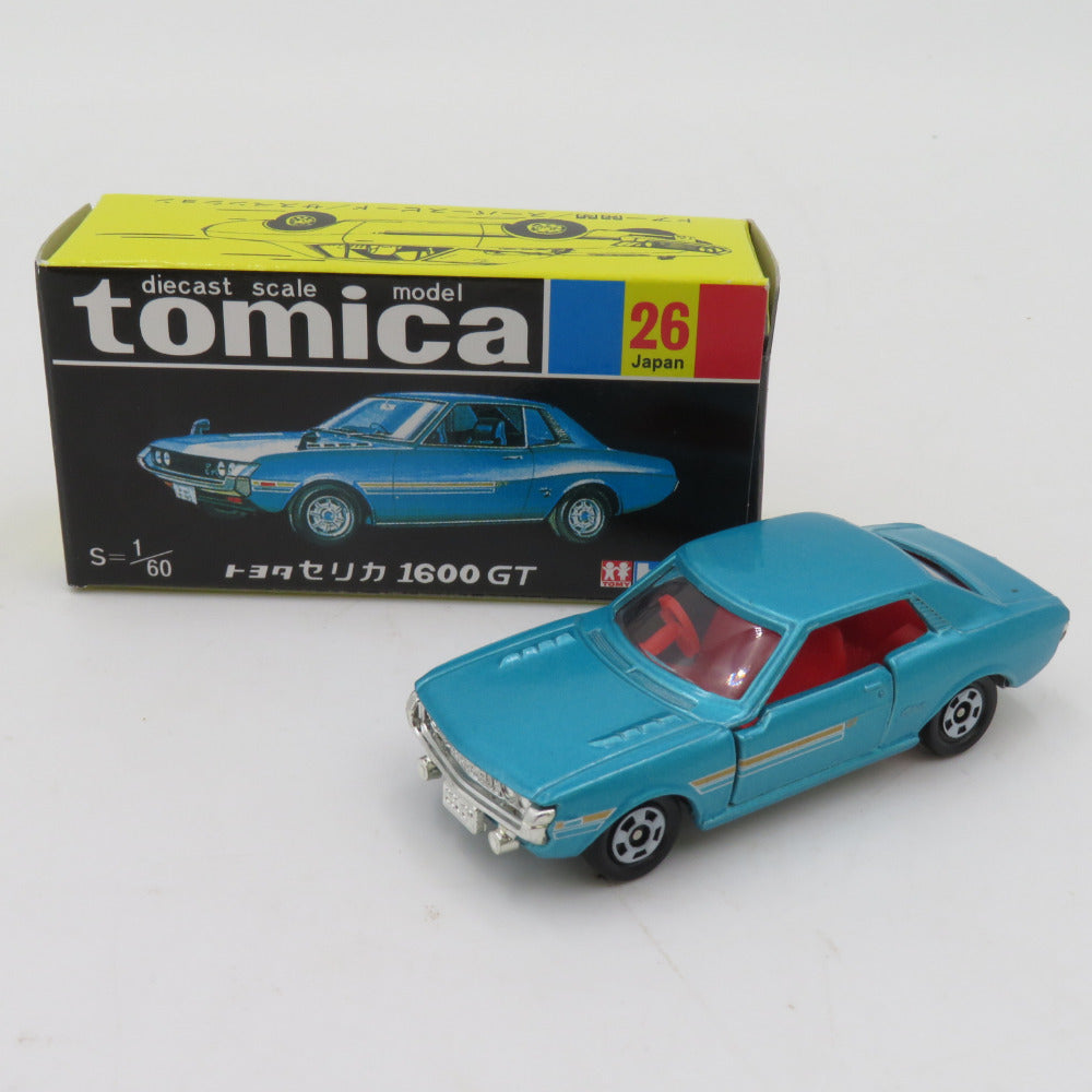 復刻版トミカ黒箱 トヨタ セリカ 1600GT ブルー TOMICA トミカ 26 おもちゃ・玩具 美品