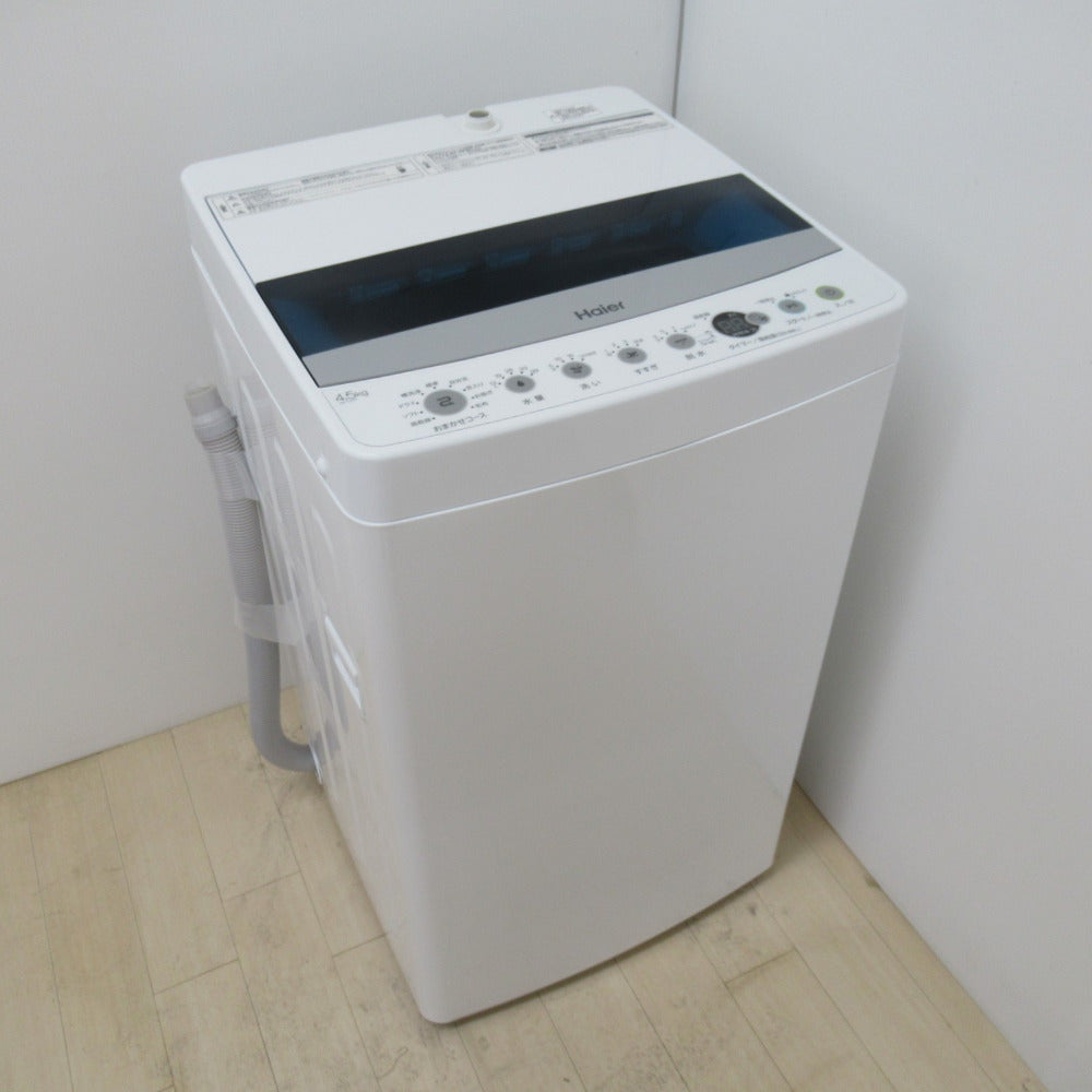 Haier ハイアール 全自動洗濯機 4.5kg JW-C45D-W ホワイト 送風・簡易 