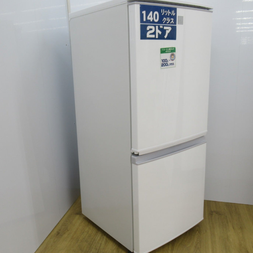 株価SHARP シャープ　2ドア冷蔵庫　2019年製　137L SJ-GD14E-B 冷蔵庫・冷凍庫