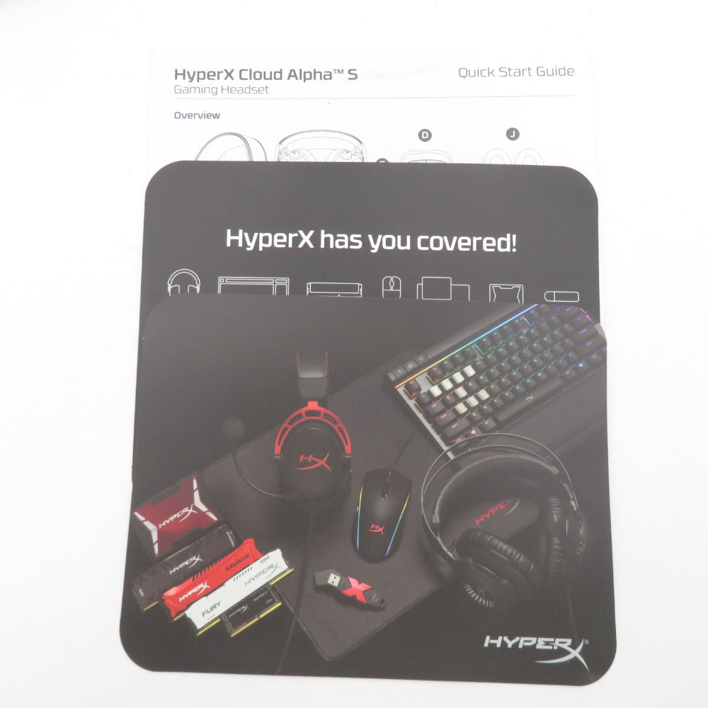 HyperX Cloud Alpha S 7.1サラウンドサウンド ゲーミング ヘッドセット 有線 HX-HSCAS-BL/WW ゲーム周辺機器 美品