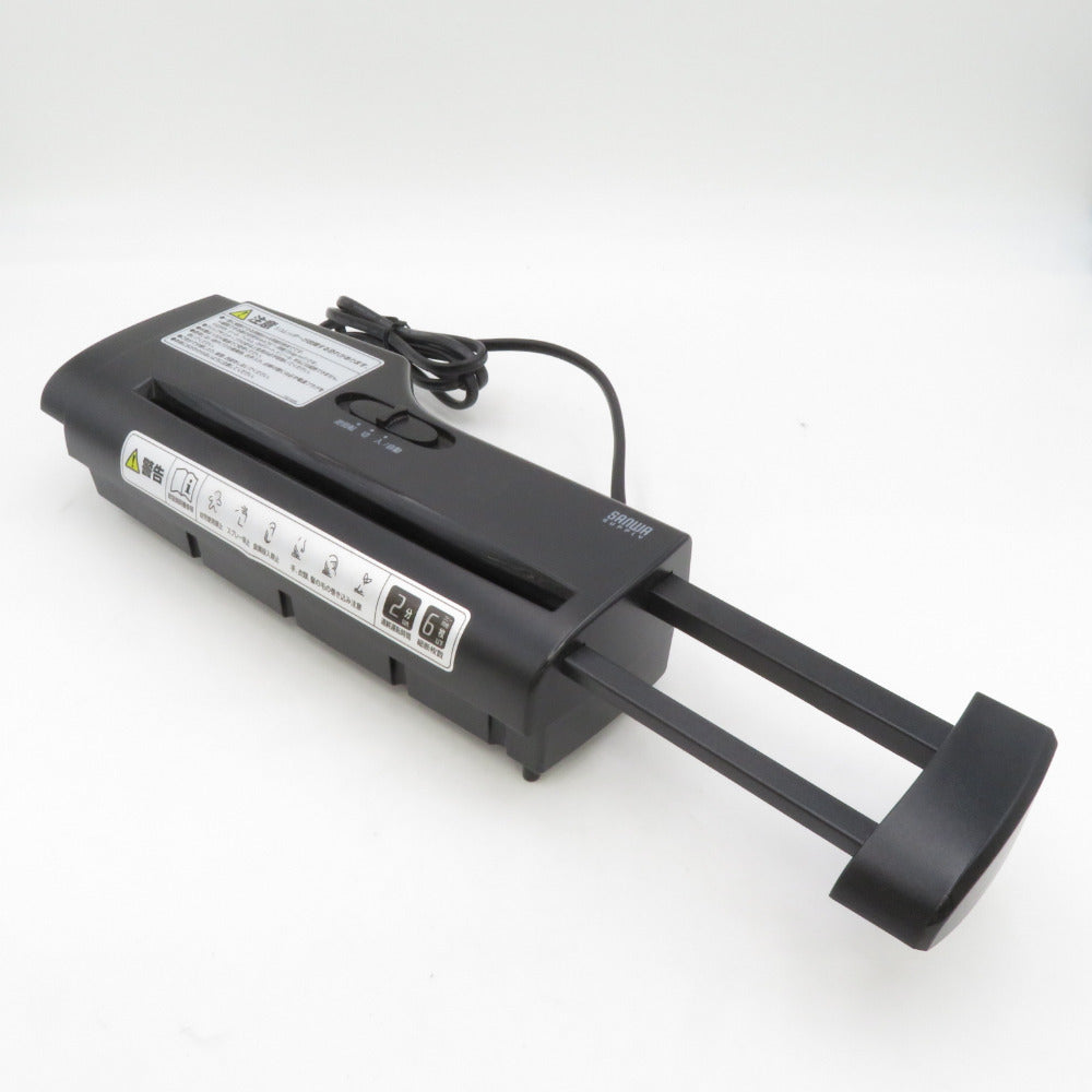 SANWA SUPPLY サンワサプライ ストレートカットシュレッダー PSD-AB66 家庭用 現状品