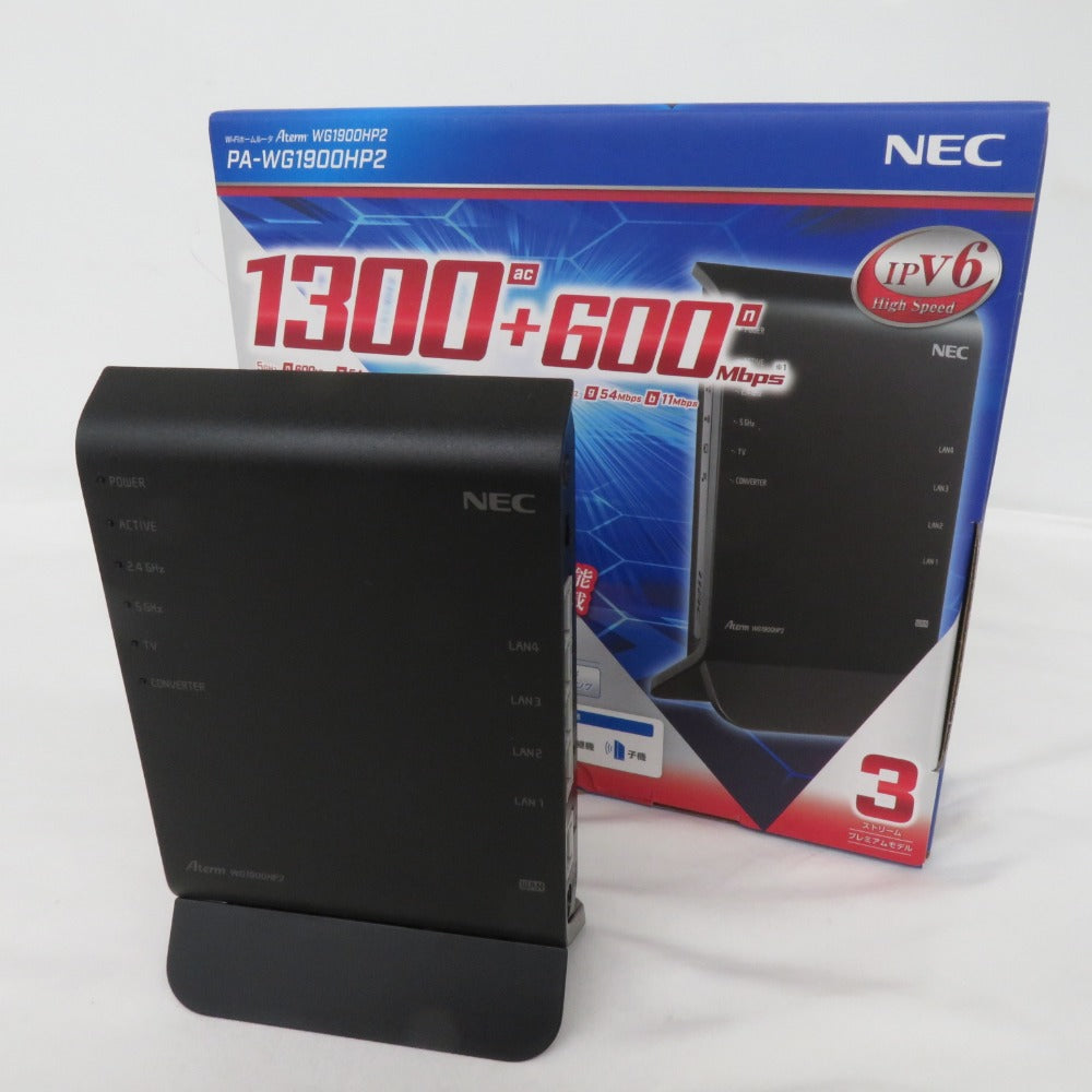 NEC エヌイーシー 11ac対応 1300＋600Mbps 無線LANルータ（親機単体）Aterm WG1900HP2 PA-WG1900HP2  ｜コンプオフ プラス – コンプオフプラス 公式ショップ