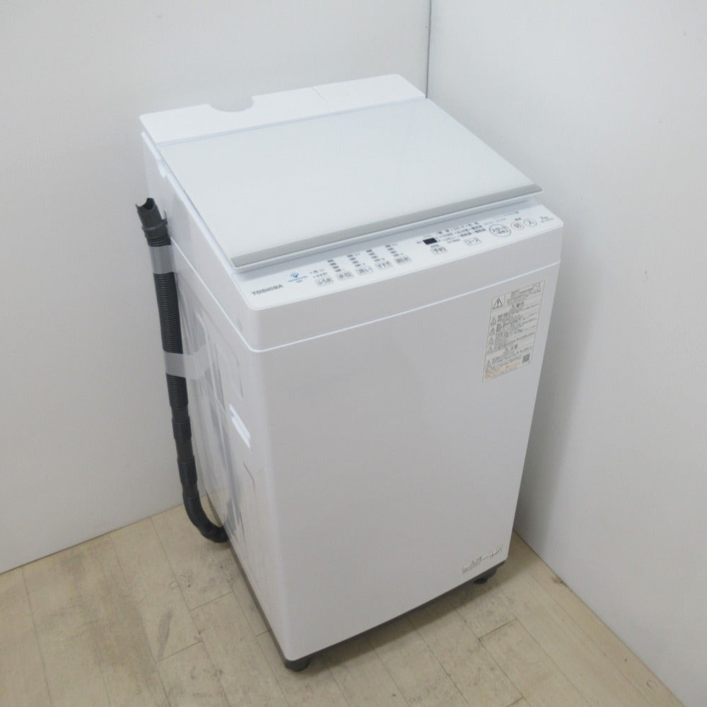 TOSHIBA 東芝 全自動電気洗濯機 ZABOON AW-7DH1 7.0kg 2021年製 ピュアホワイト 簡易乾燥機能付 一人暮らし  洗浄・除菌済み ｜コンプオフ プラス – コンプオフプラス 公式ショップ