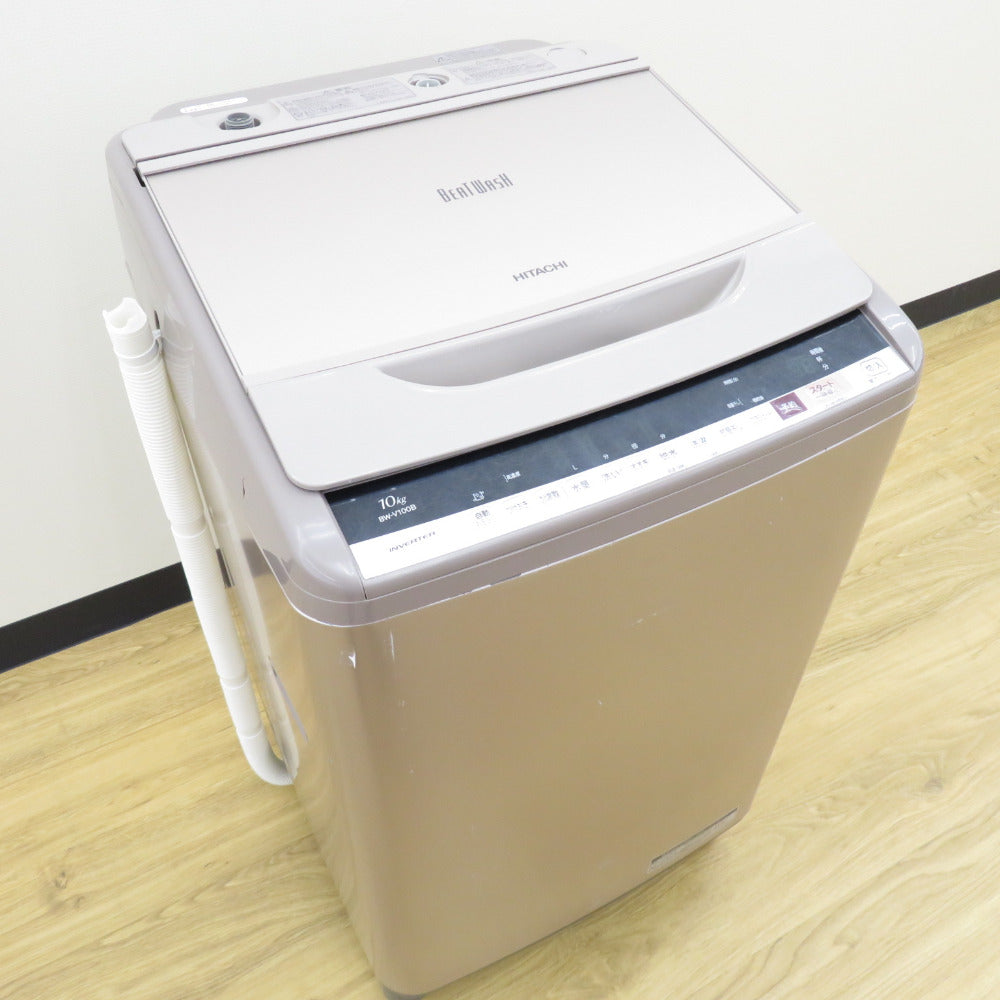 HITACHI 日立 全自動電気洗濯機 BW-V100B 10.0kg 2017年製 シャンパン 