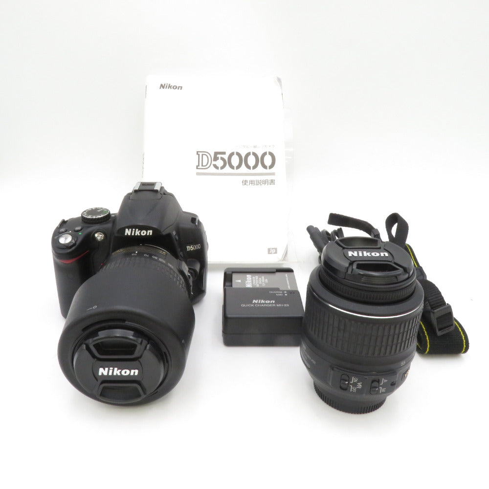 Nikon ニコン D5000 デジタル一眼レフカメラ ダブルズームキット ブラック 有効画素数約1230万画素 ｜コンプオフ プラス –  コンプオフプラス 公式ショップ