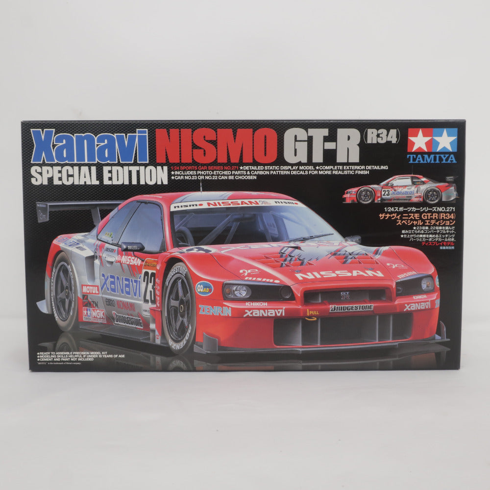 TAMIYA 1/24 ザナヴィ ニスモ GT-R(R34) スペシャルエディション スポーツカーシリーズ No.271 ディスプレイモデル 未組立品  タミヤ プラモデル ｜コンプオフ プラス – コンプオフプラス 公式ショップ