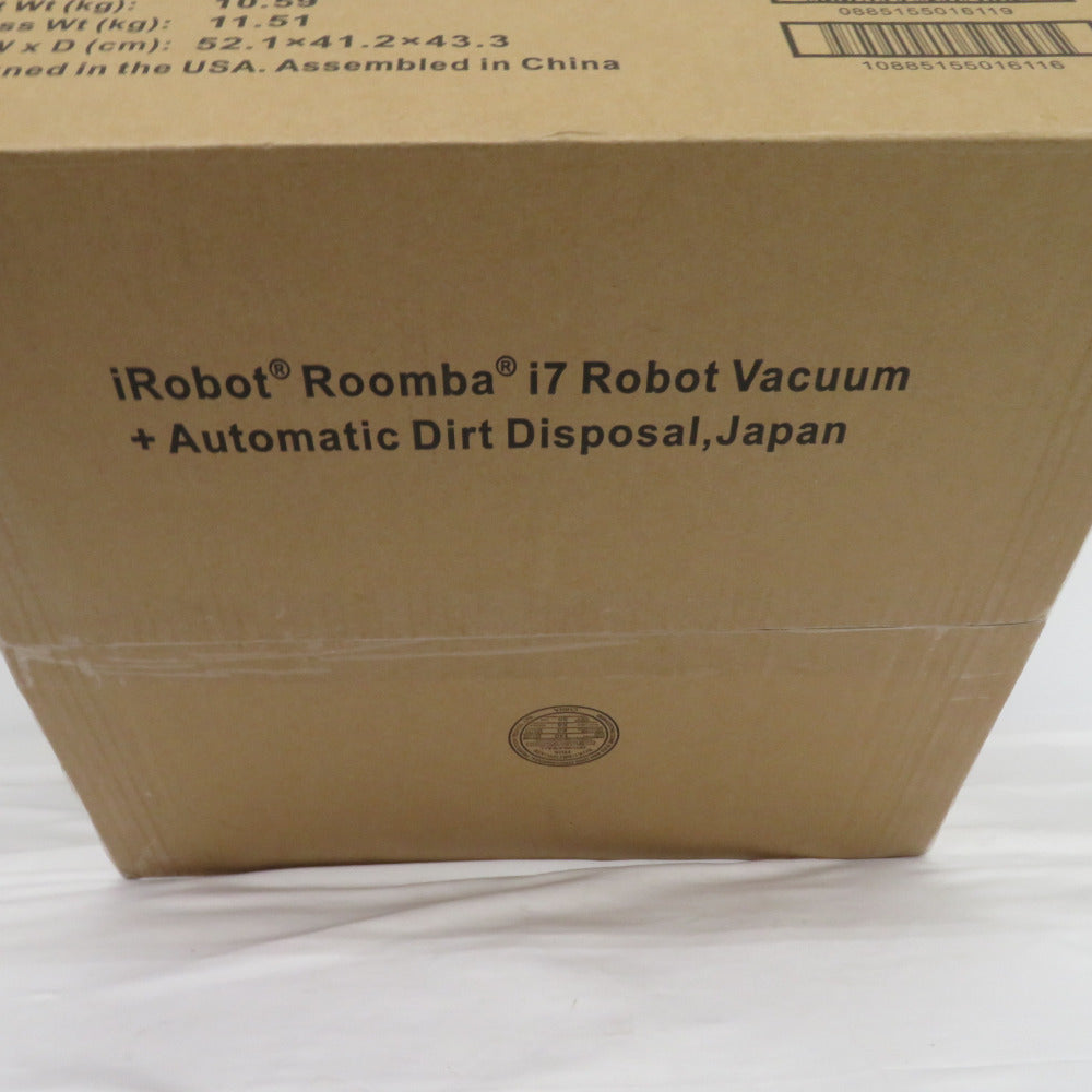 irobot アイロボット 掃除機 ロボット掃除機 ルンバi7+ 55060 未開封品 外箱イタミ有 未使用品