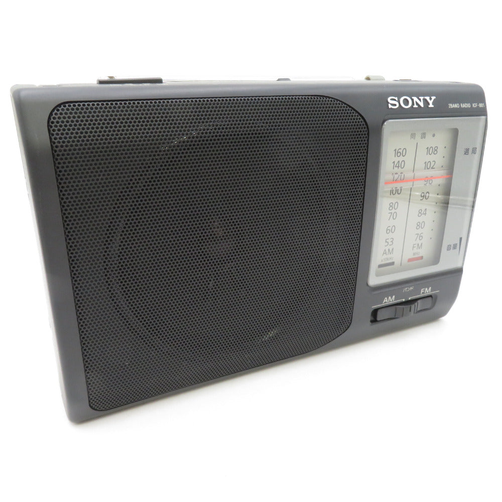 sony ソニー オーディオ機器 FM/AMポータブルラジオ ブラック ICF-801