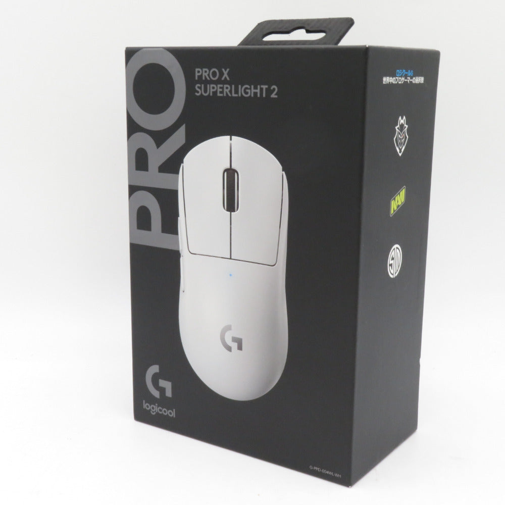 Pro X SUPERLIGHT 2 ゲーミングマウス ワイヤレス ホワイト 純正USBケーブル欠品 LogicoolG ロジクールジー G-PPD-004WL-WH ゲーム周辺機器