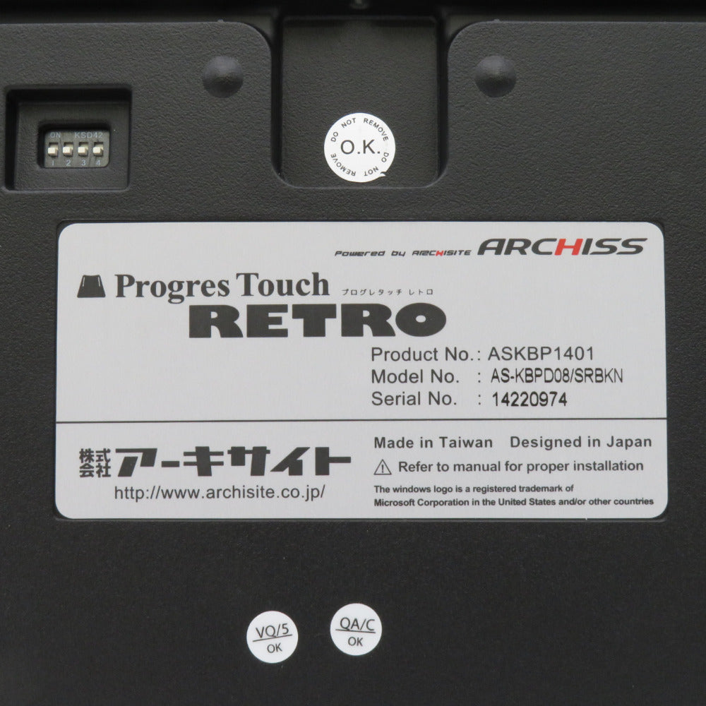 アーキサイト ARCHISS キーボード ASKBP1401