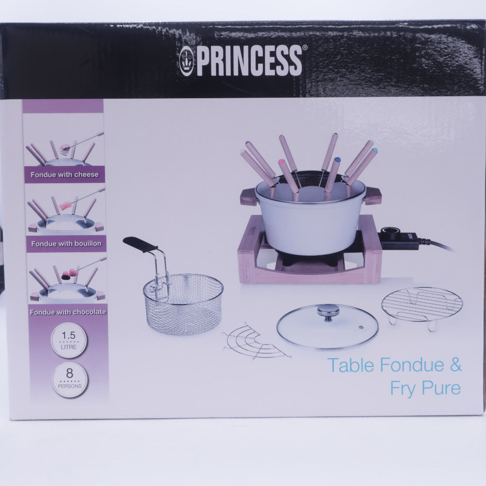 PRINCESS プリンセス 調理器具 卓上電気鍋 Table Fondue & Fry Pure(テーブルフォンデュアンドフライピュア) ホワイト 173030