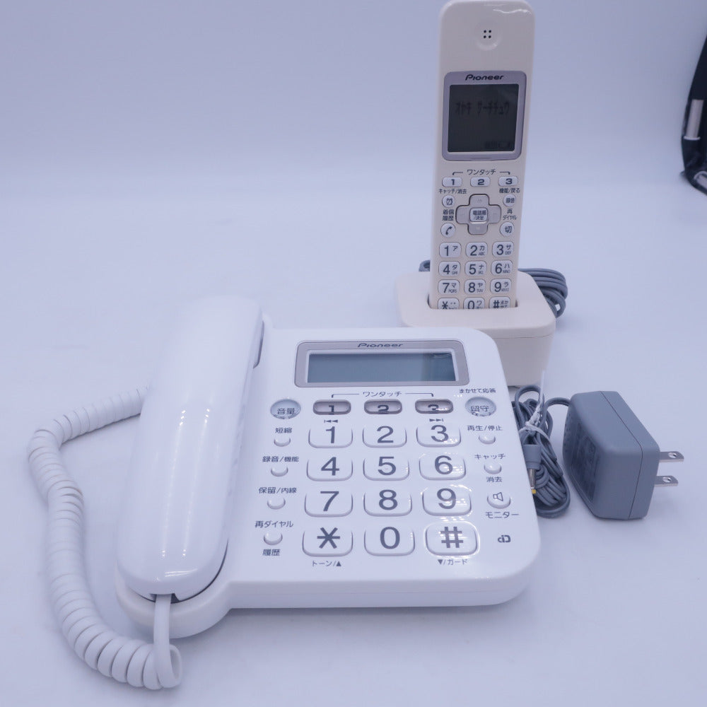 パイオニア デジタルコードレス電話機 子機1台付 ホワイト TF-SA75S(W) パイオニア デジタルコードレス電話機 子機1台付 TF-FD31W-T