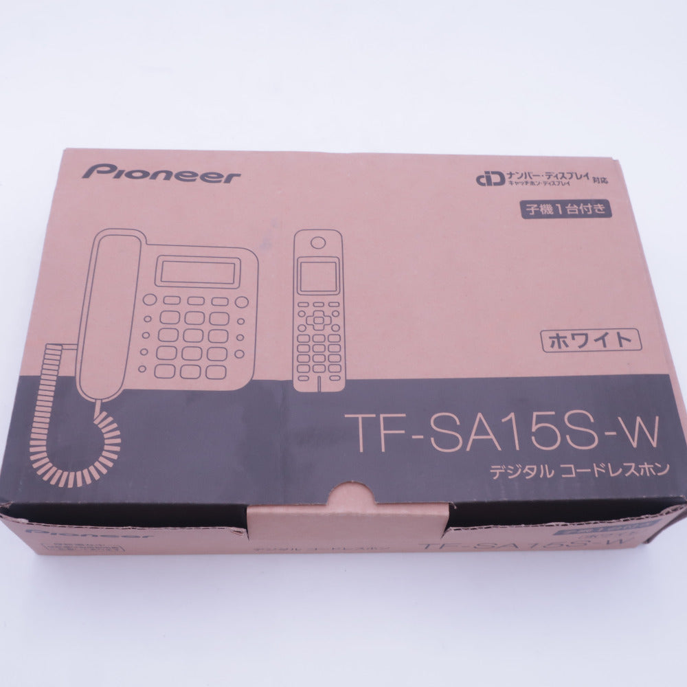 Pioneer パイオニア リビング家電 子機1台 デジタルコードレス留守番電話機 ホワイト TF-SA15S-W
