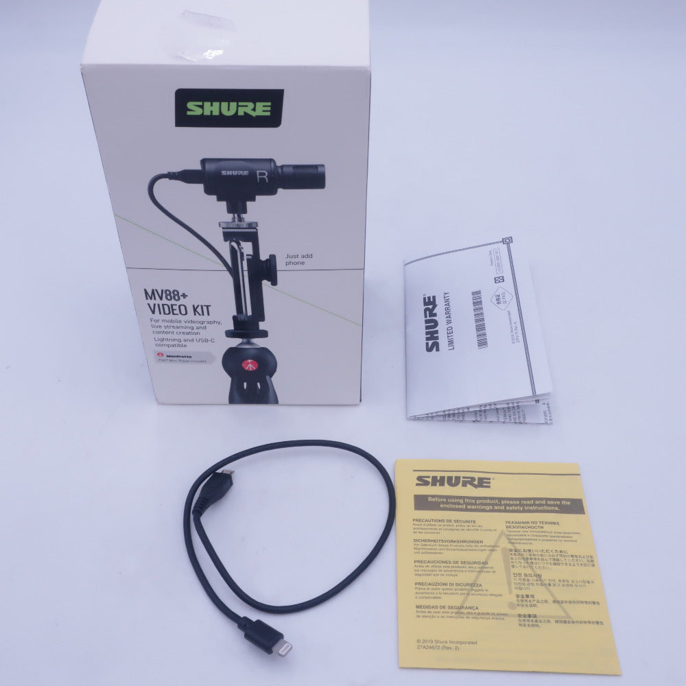 SHURE シュア オーディオ機器 コンデンサーマイク MV88+