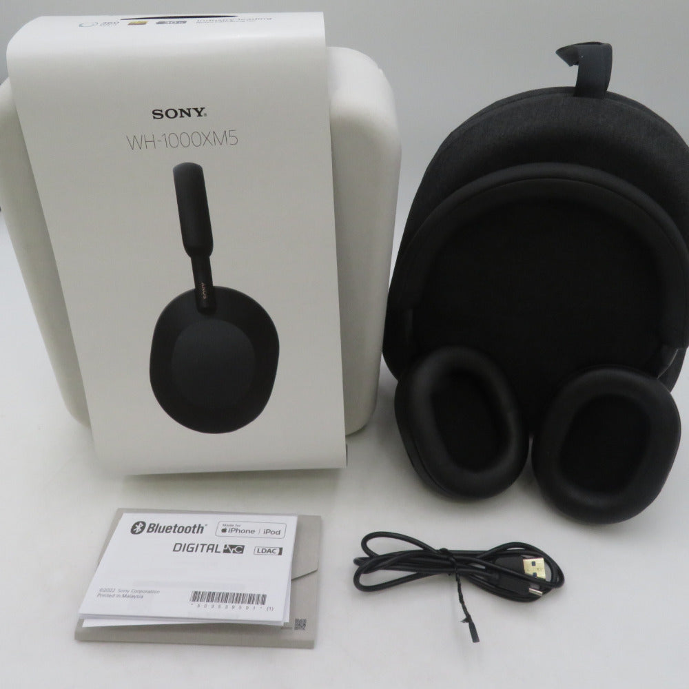 sony (ソニー) スマホアクセサリー ワイヤレスステレオヘッドホン ノイズキャンセリング Bluetooth ブルートゥース ブラック WH-1000XM5 【コンプオフ金沢野々市店】 sony ソニー スマホアクセサリー ワイヤレスステレオヘッドホン ノイズ