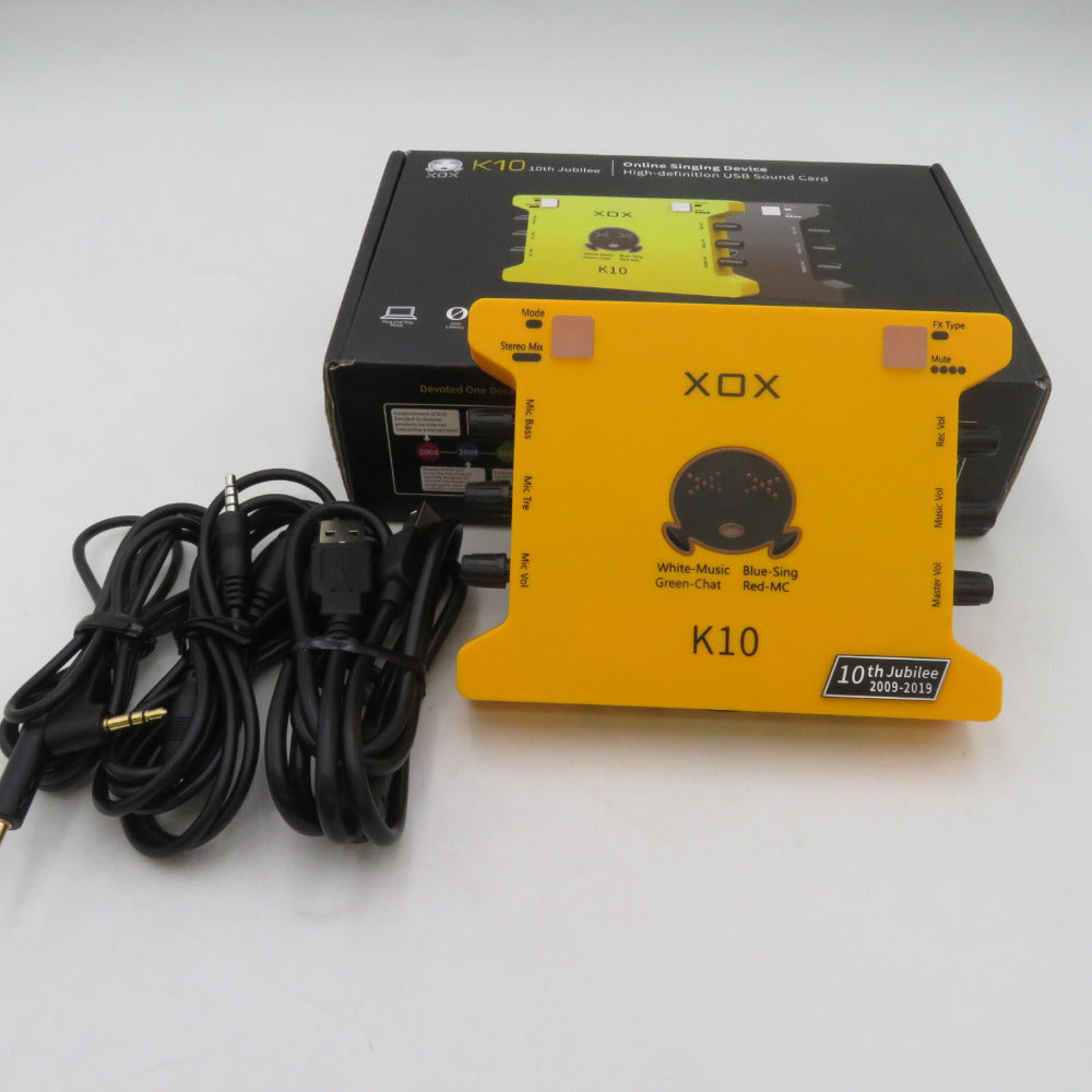 XOX USBサウンドカード  K10 10th Jubilee 【コンプオフ金沢野々市店】 XOX USBサウンドカード K10 10th Jubilee ｜コンプオフ プラス