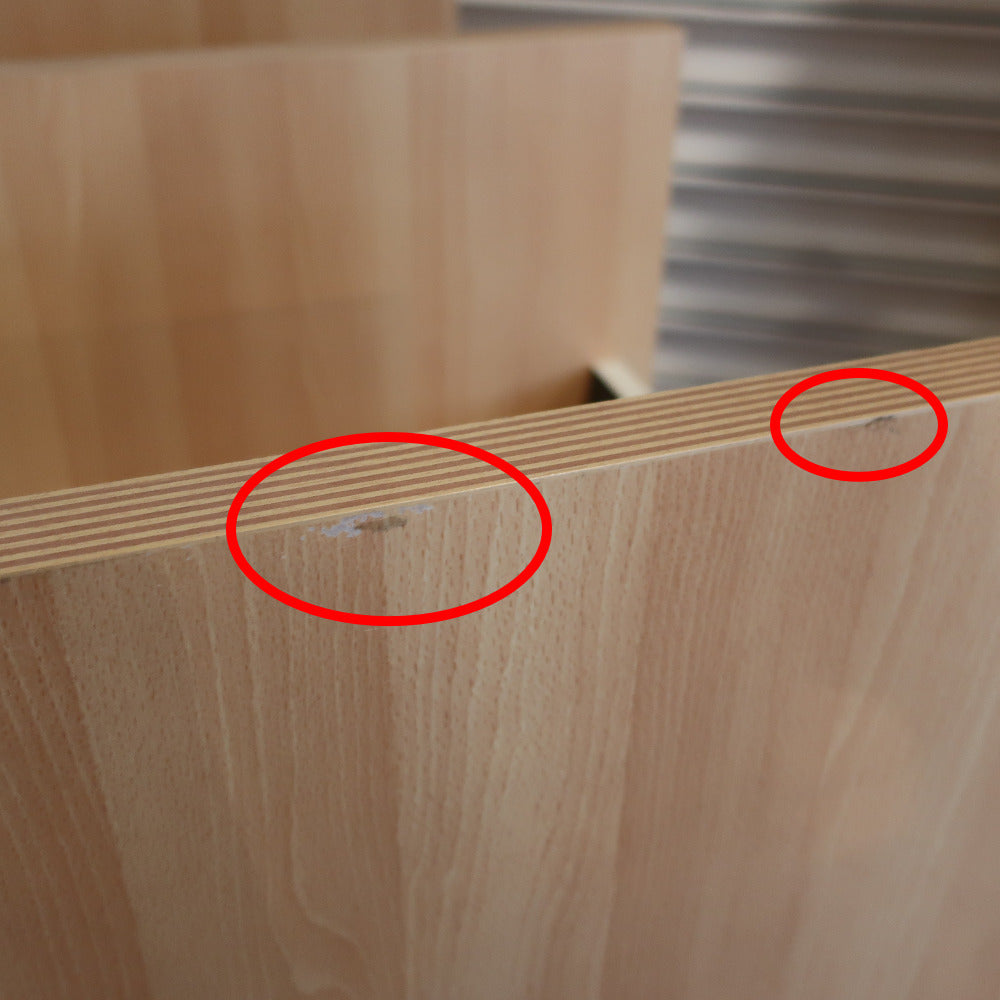 家具 オープンラック 茶