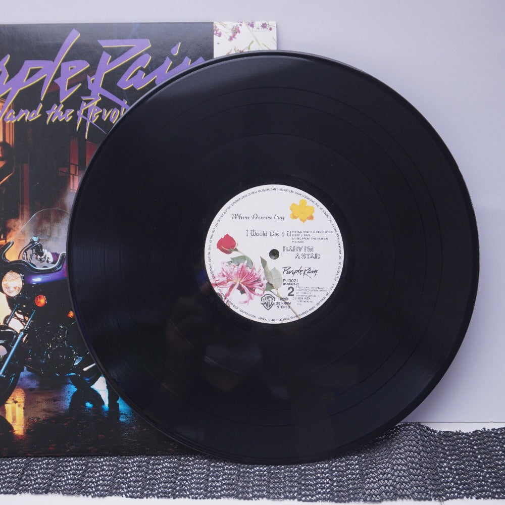 レコード パープルレイン(国内盤 帯、ポスター付き) Purple Rain/プリンス Prince 動作未確認