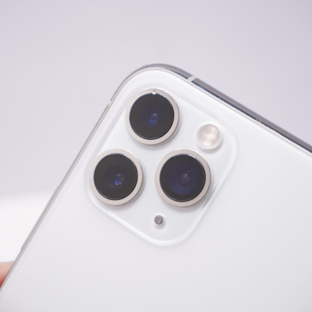 Apple iPhone 11 Pro 64GB シルバー 画面割れあり SIMロック解除済み MWC32J/A 難あり