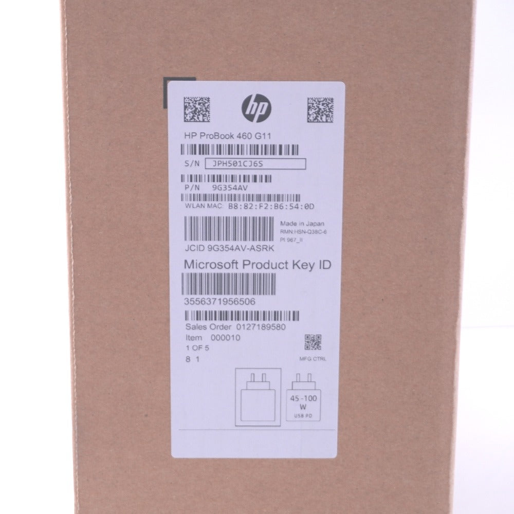 HP ProBook460 G11 Core Ultra5-125U/16GB DDR5/512GB SSD/Win11 Pro ノートパソコン