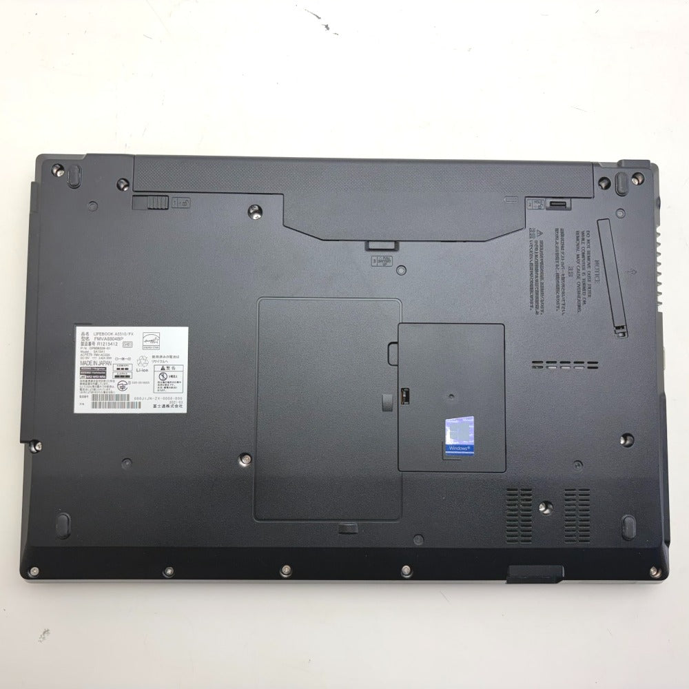 富士通 ノートパソコン LIFEBOOK Aシリーズ 15.6型ワイド液晶モデル A5510/FX Core i5-10210U 1.6GHz/メモリ8GB/SSD256GB/Win11Pro起動確認済み FMVA8804BP 中古