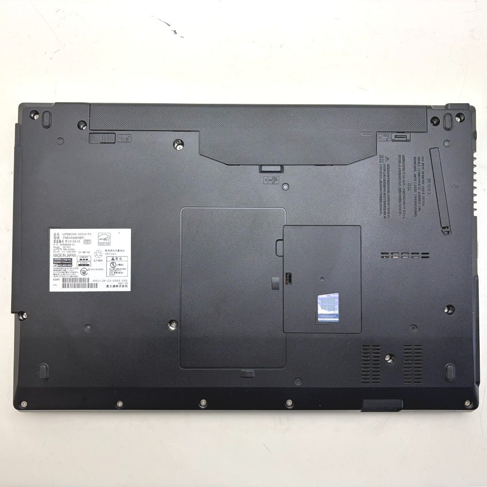 富士通 ノートパソコン LIFEBOOK Aシリーズ 15.6型ワイド液晶モデル A5510/FX Core i5-10210U 1.6GHz/メモリ8GB/SSD256GB/Win11Pro起動確認済み FMVA8804BP 中古