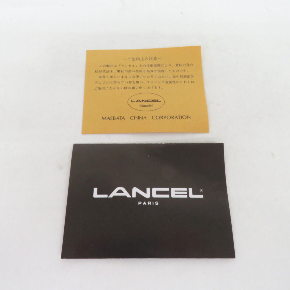 LANCEL ランセル 食器 茶器セット 急須 ティーポット 湯呑み5客 計6点セット フルーツ柄 MAEBATA L-2053