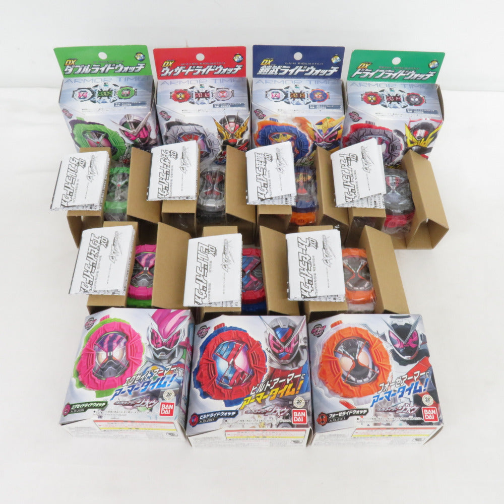 【まとめ売り】ばら売り不可 BANDAI タイムマジーン・ウォッチダイザー・DXライドウォッチホルダー・ライドウォッチ26個 開封品 バンダイ おもちゃ・玩具