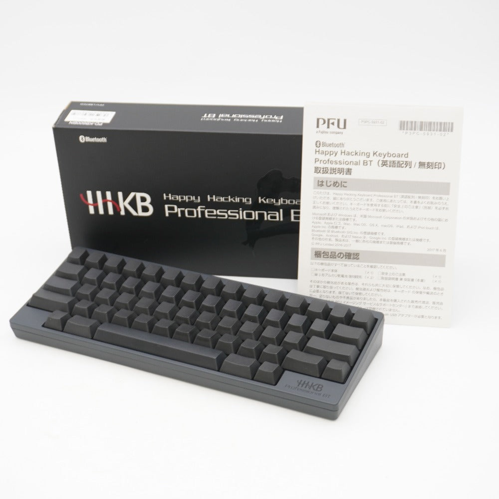 PFU ピーエフユー HHKB Professional BT 英語配列・無刻印／墨 Happy Hacking Keyboard  PD-KB600BN ｜コンプオフ プラス – コンプオフプラス 公式ショップ