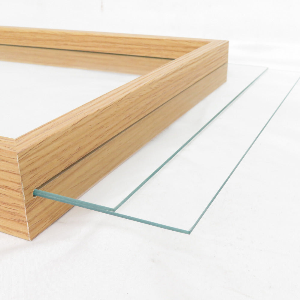 木製 ガラスフレーム フォトフレーム 写真立て 壁掛けフック付 本体のみ