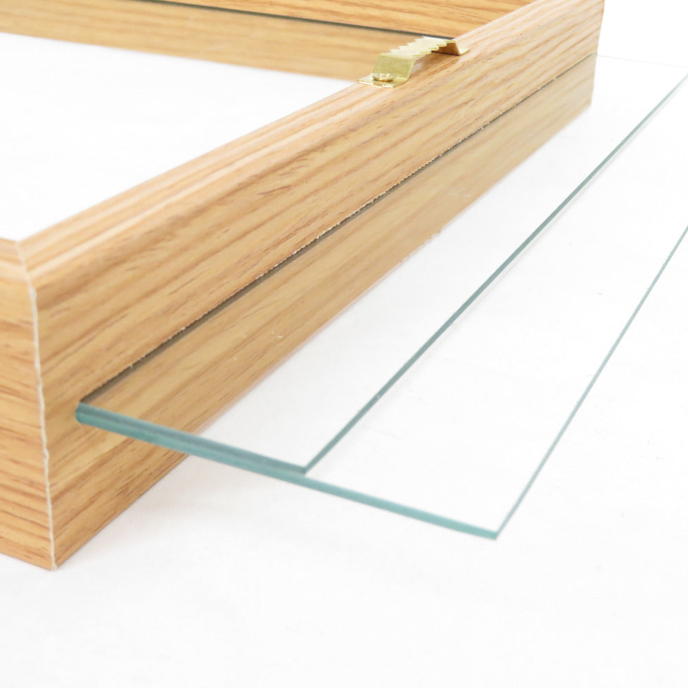 木製 ガラスフレーム フォトフレーム 写真立て 壁掛けフック付 本体のみ