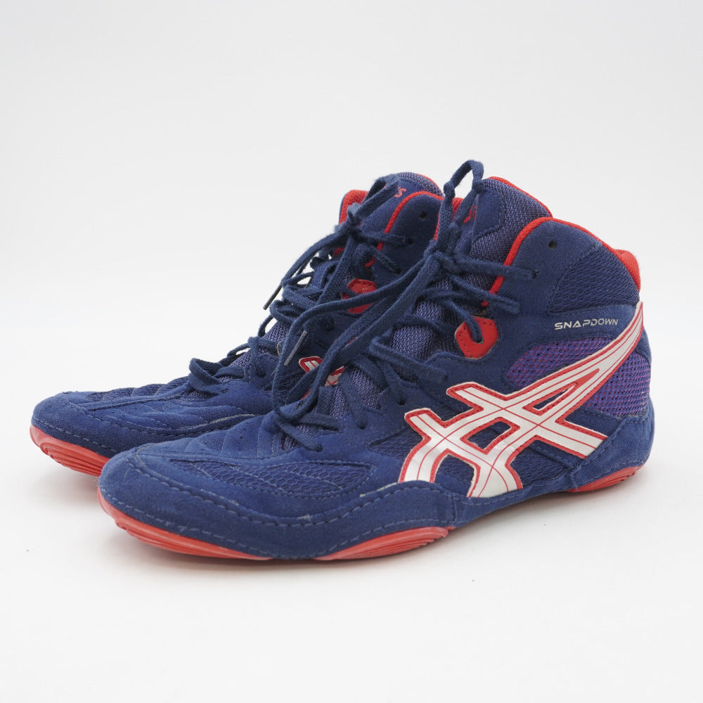 asics (アシックス) レスリングシューズ SNAPDOWN ネイビー×レッド