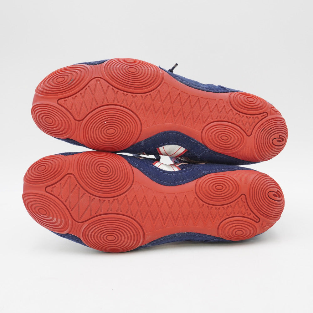 asics (アシックス) レスリングシューズ SNAPDOWN ネイビー×レッド JP26.5cm US9 J502Y