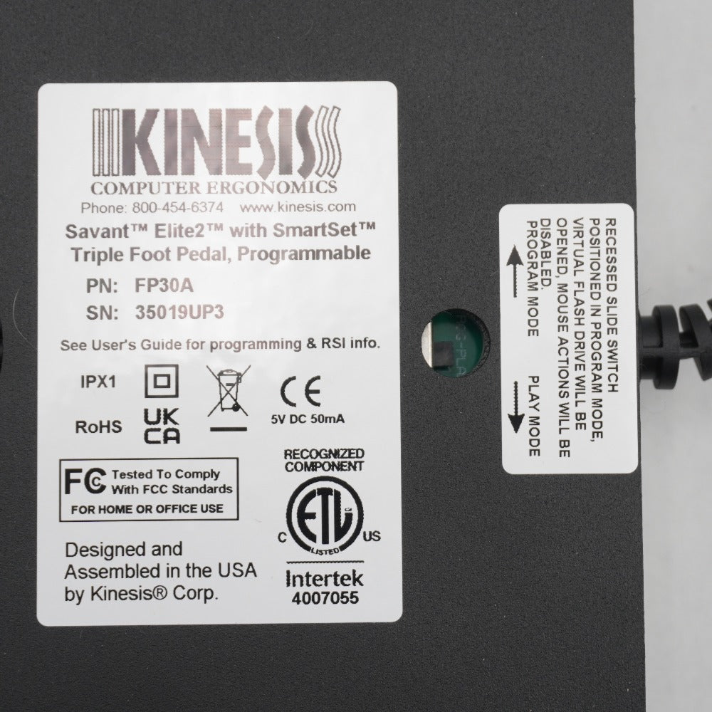 Kinesis Savant Elite2 フットペダル FP30A
