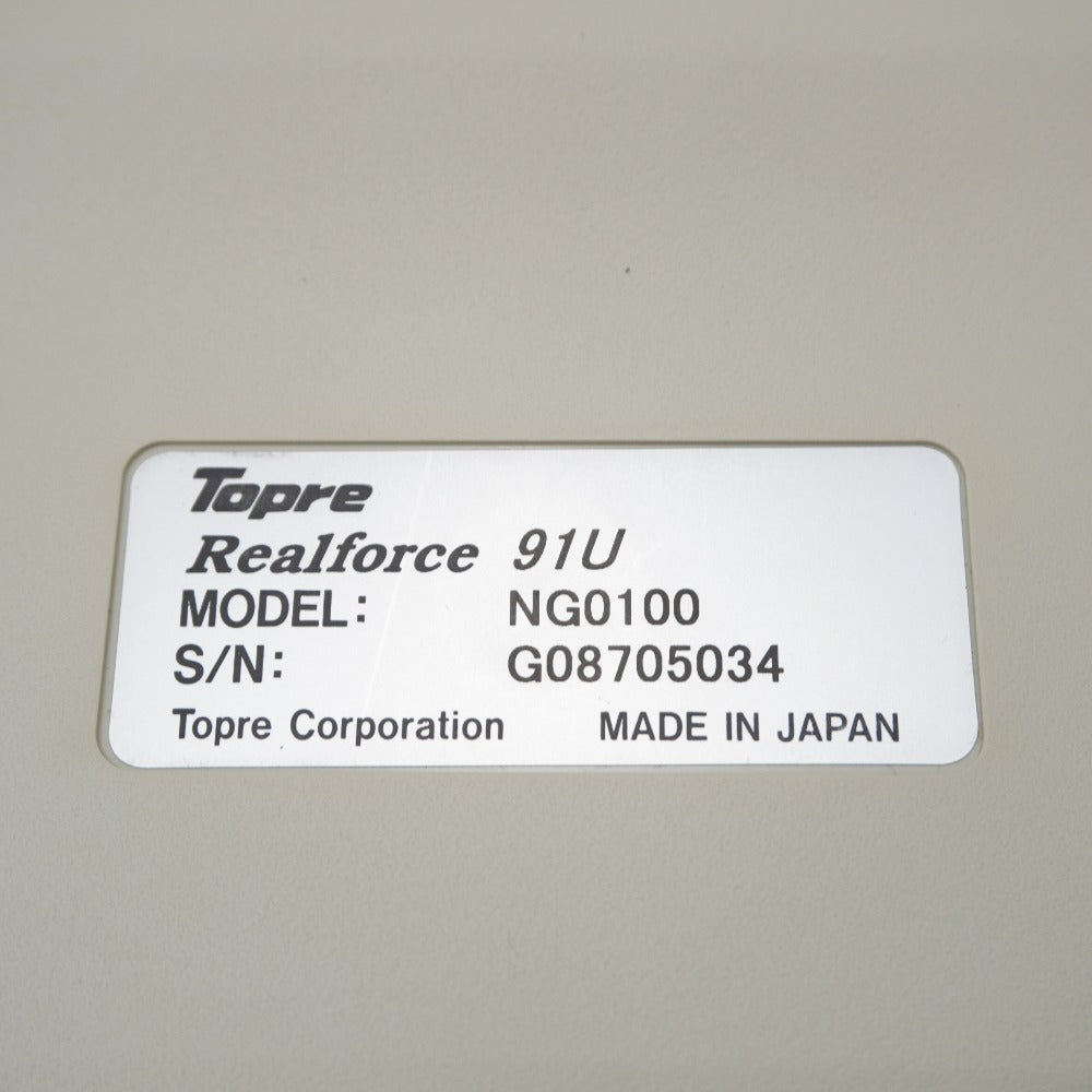 東プレ トウプレ REALFORCE 91U 日本語配列