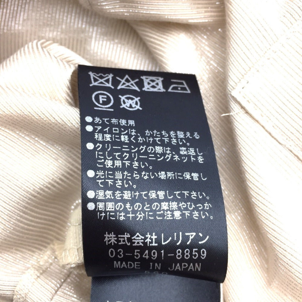 LANVIN COLLECTION (ランバン コレクション) アウターその他 LANVIN collection ショート丈ノーカラージャケト ゴールド 38 M 2035248 美品
