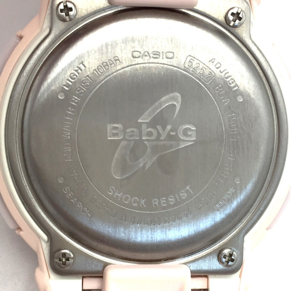 G-SHOCK (CASIO ジーショック) 腕時計 CASIO Baby-G BGA-150EF-4BJF ピンク 10気圧防水 美品
【中古】
