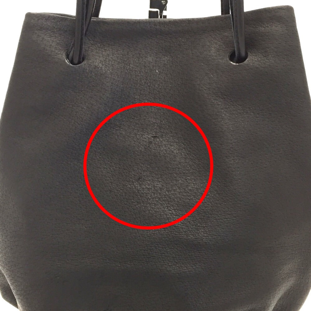 CLASKA DO Original Sac de lacet レザーハンドバッグ ブラック 92110102-49-a