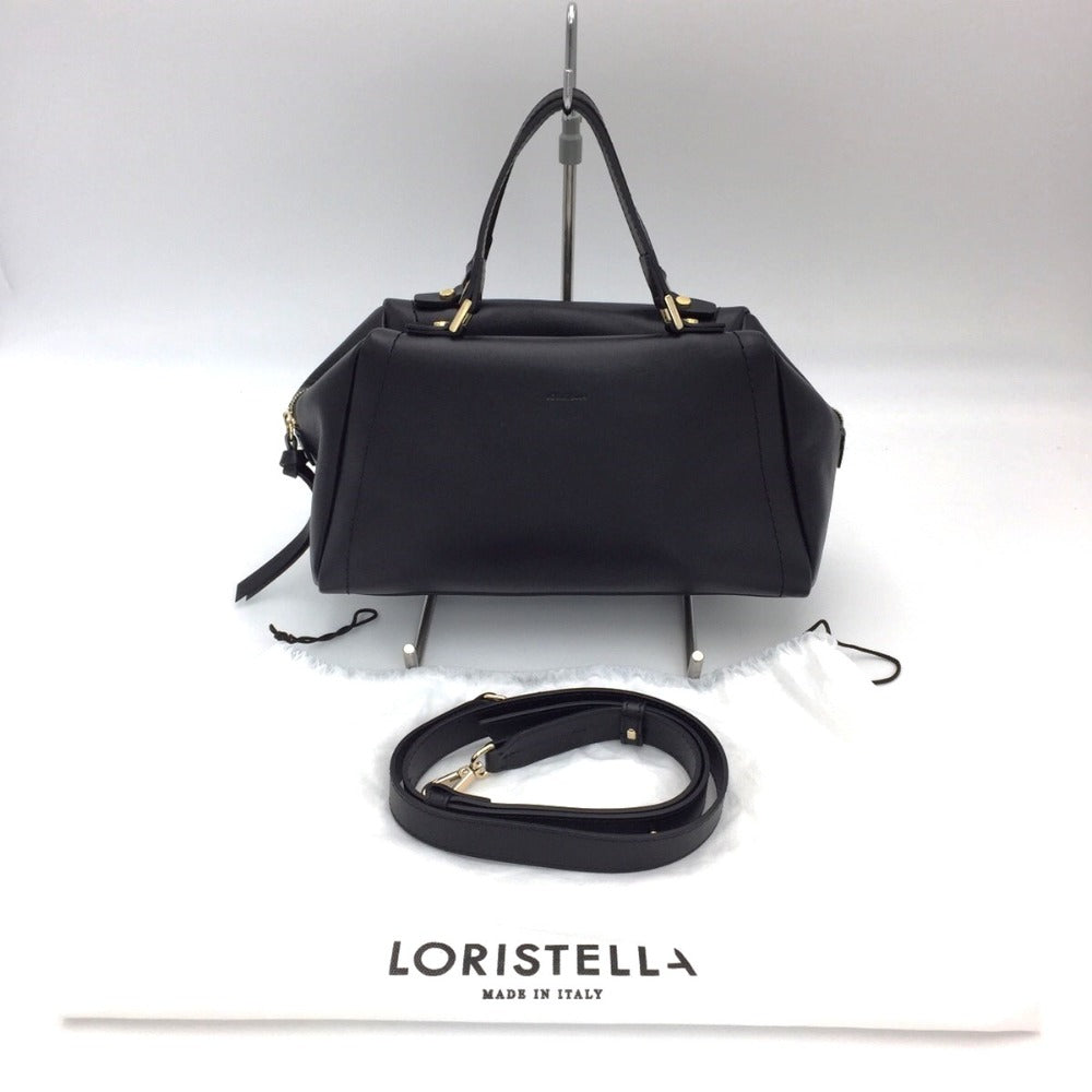 LORISTELLA (ロリステッラ) ハンドバッグ LORISTELLA 2wayハンドバッグ ブラック 26080 美品