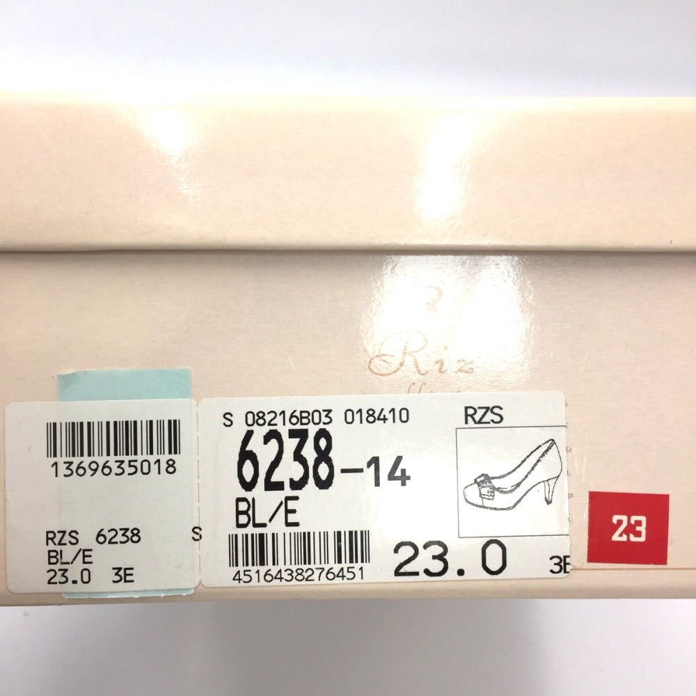 Riz raffinee (リズ ラフィーネ) パンプス Riz raffinee 取り外しリボンモチーフ パンプス ブラック 23.0cm 6238 長さ21cm 美品