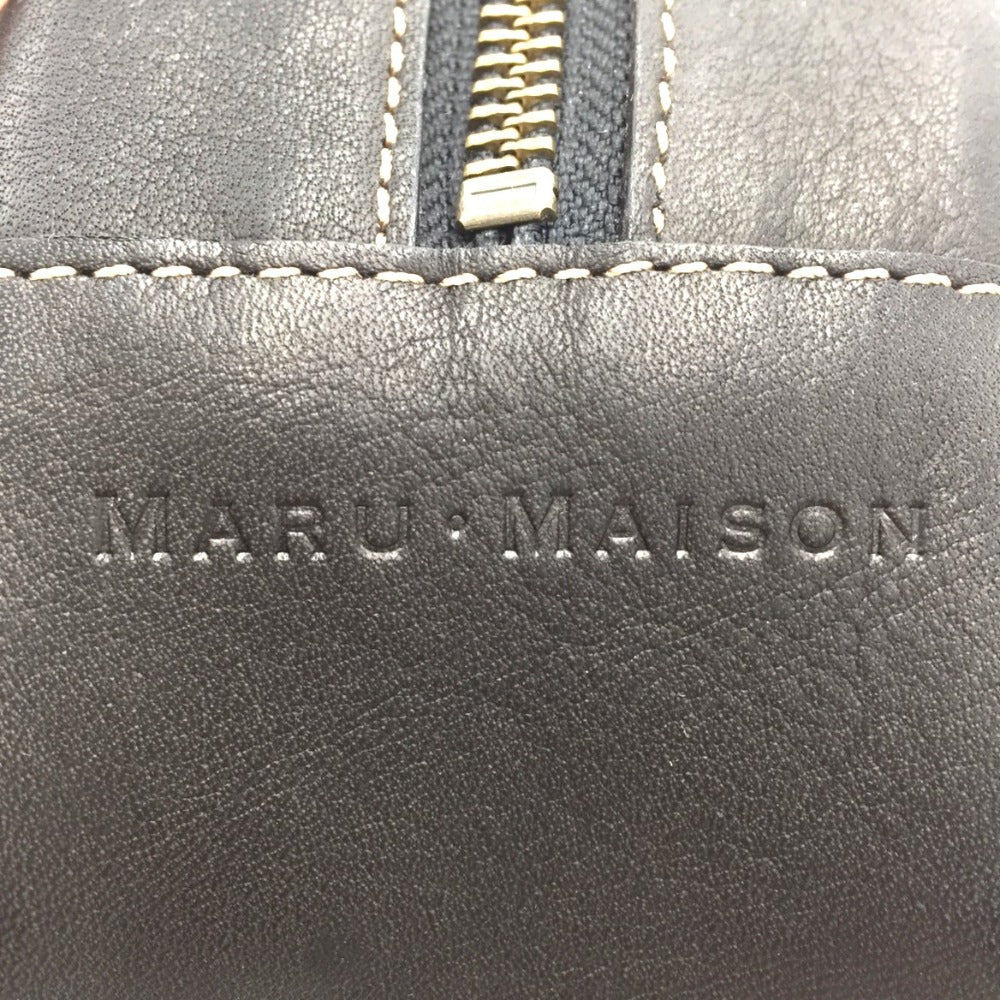 ハンドバッグ MARU-MAISON ミニマディソンバッグ ミニボストンバッグ ブラック 美品