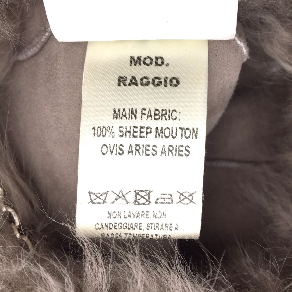 ハンドバッグ CARUS×eclat チェーン付きファーバッグ グレージュ RAGGIO ムートン 美品