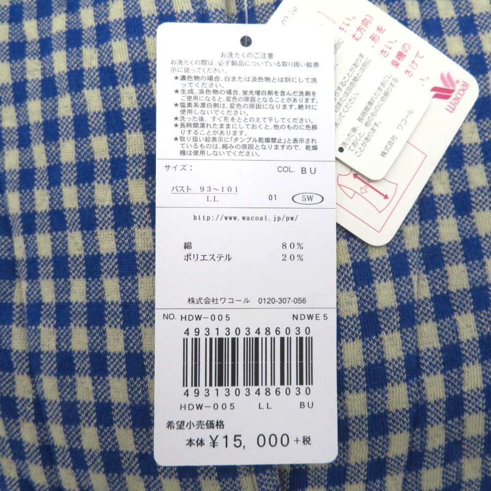 Wacoal (ワコール) トップスその他 ATSUKO MATANO パジャマ 冬 LL HDW-005 ブルー ナイトウェア 未使用品