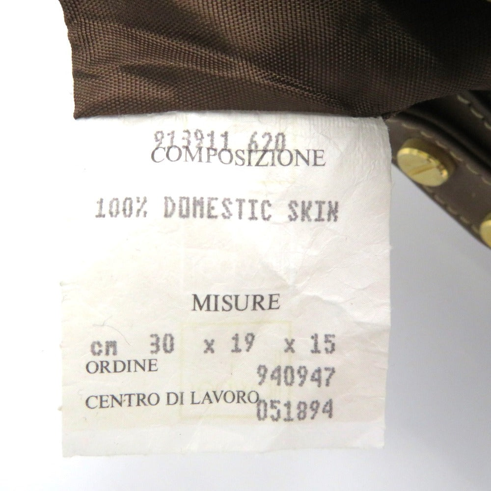 BORBONESE (ボルボネーゼ) ハンドバッグ BORBONESE ハンドバッグ うずら柄 913911 美品
