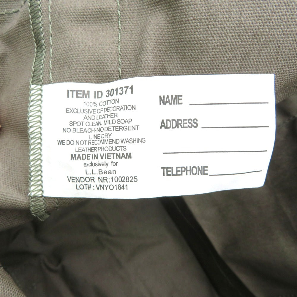 L.L.Bean (エルエルビーン) トートバッグ L.L.Bean グローサリー・トートバッグ ダスティオリーブ 301371 301371 未使用品