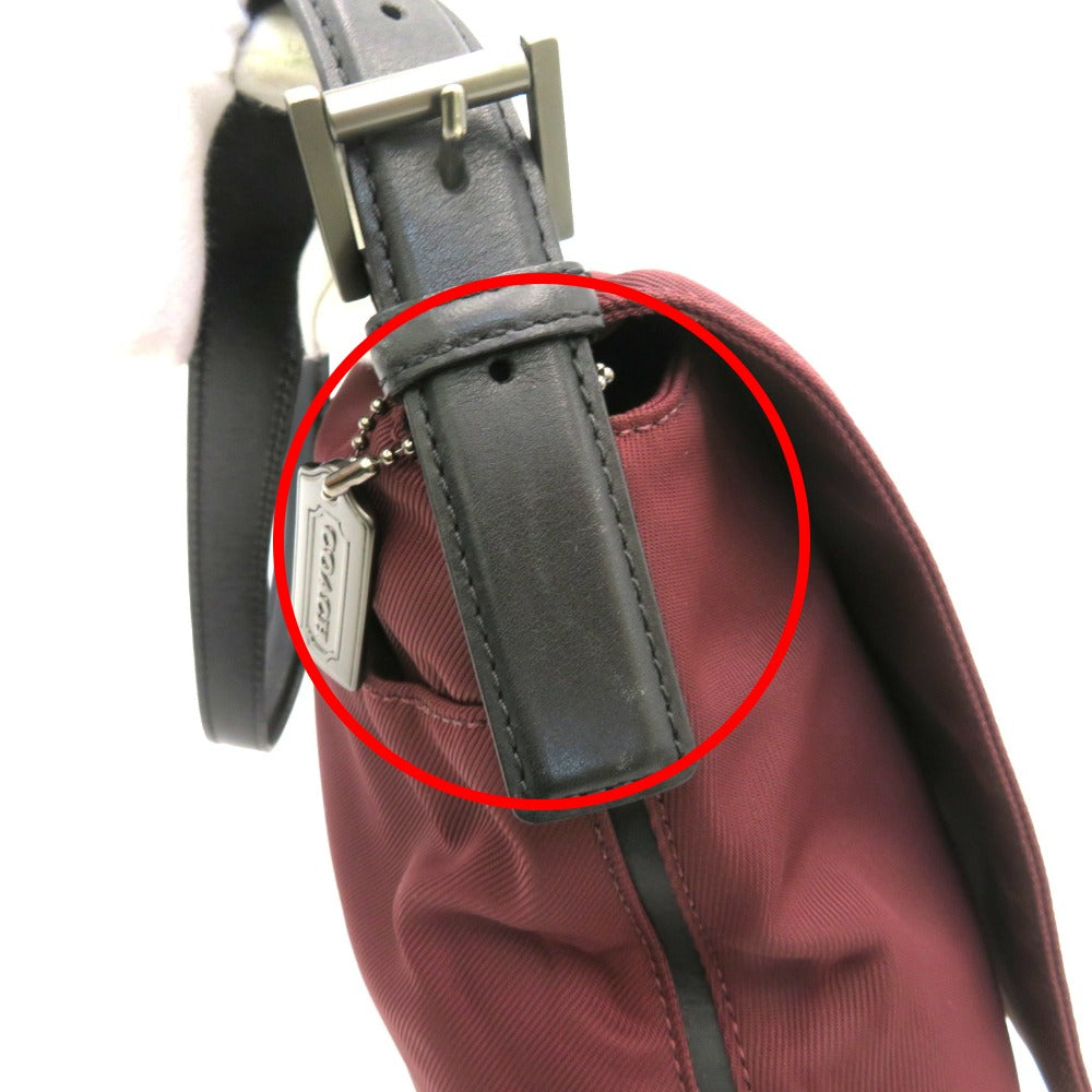 COACH (コーチ) ショルダーバッグ COACH ワンショルダーバッグ ボルドー 7424 美品