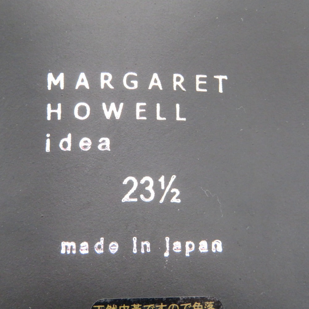 MARGARET HOWELL idea (マーガレットハウエル アイデア) レザーシューズ MARGARET HOWELL idea タンクソール ペニーローファー ブラック 23.5cm 2845B 長さ26.5cm 美品