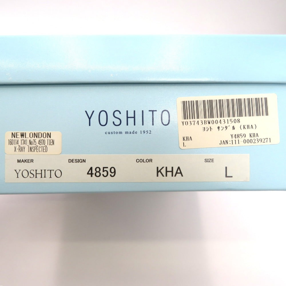 YOSHITO (ヨシト) ミュール YOSHITO ヨシト ミュール サンダル カーキ 4859 L 長さ22cm 未使用品