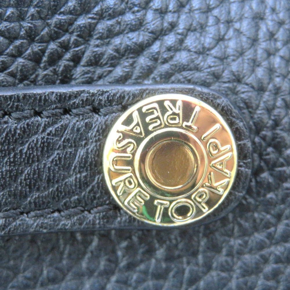 TOPKAPI TREASURE (トプカピトレジャー) ショルダーバッグ TOPKAPI TREASURE ベルトデザイン ショルダーバッグ ブラック 美品