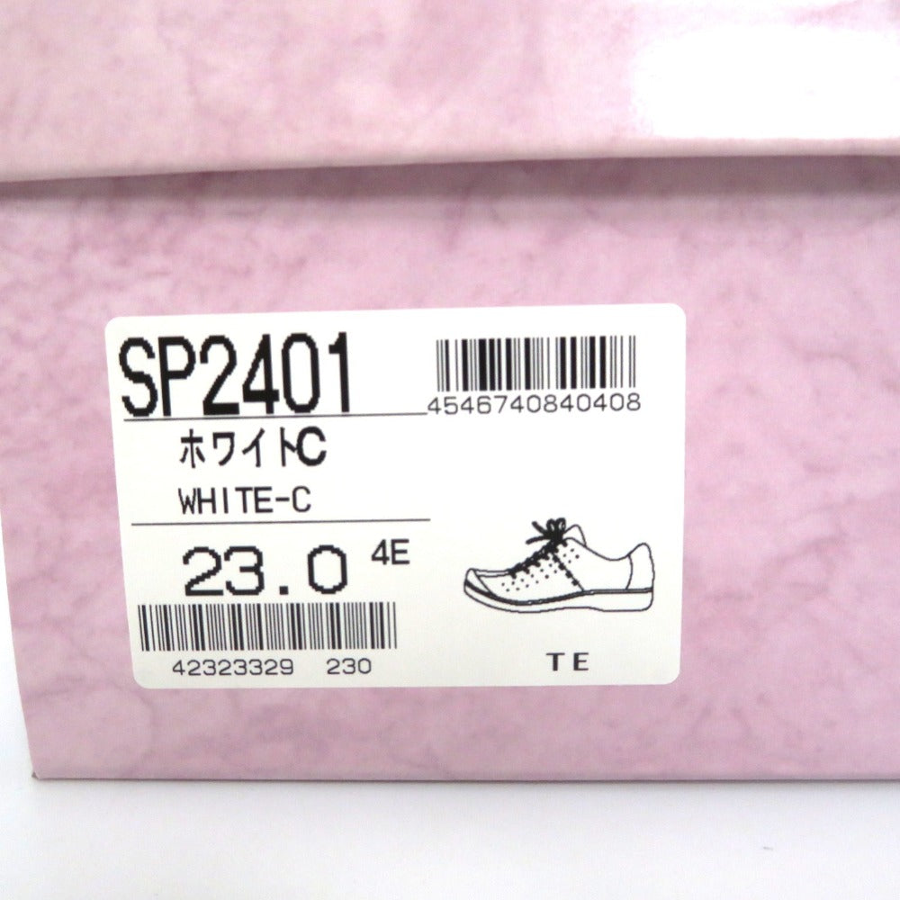 MoonStar (ムーンスター) スニーカー moonstar SPORTH レースアップシューズ SP2401 ホワイトコンビ 23.0cm SP2401 長さ24.5cm 美品